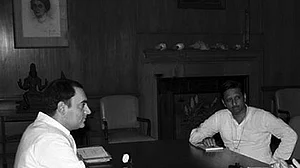 Rajiv Gandhi with Mani Shankar Aiyar