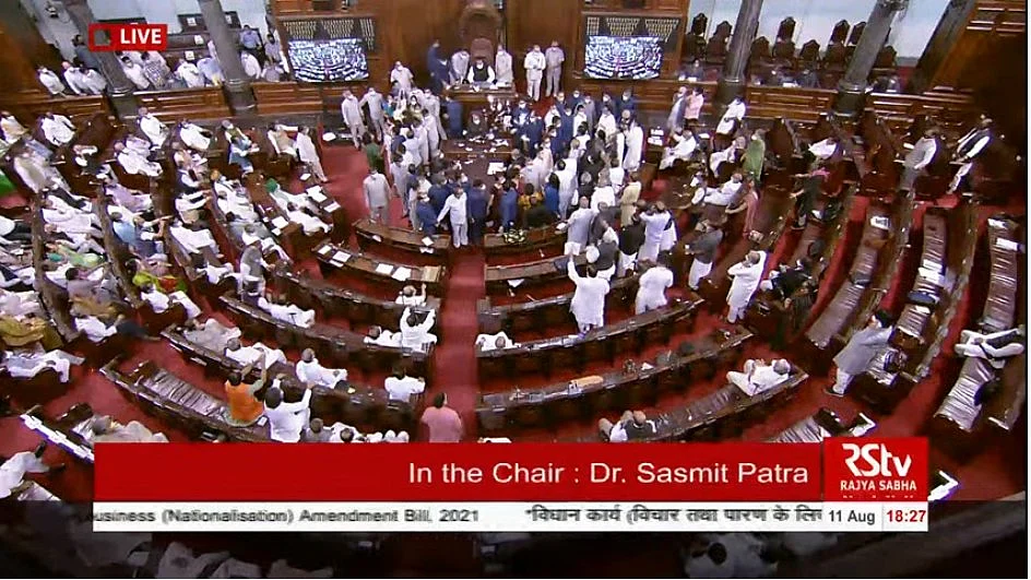 Women MPs manhandled in Rajya Sabha, Opposition calls it ‘death of democracy’