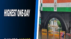 Delhi records highest one-day rain for August in 13 years; traffic snarls as roads waterlogged