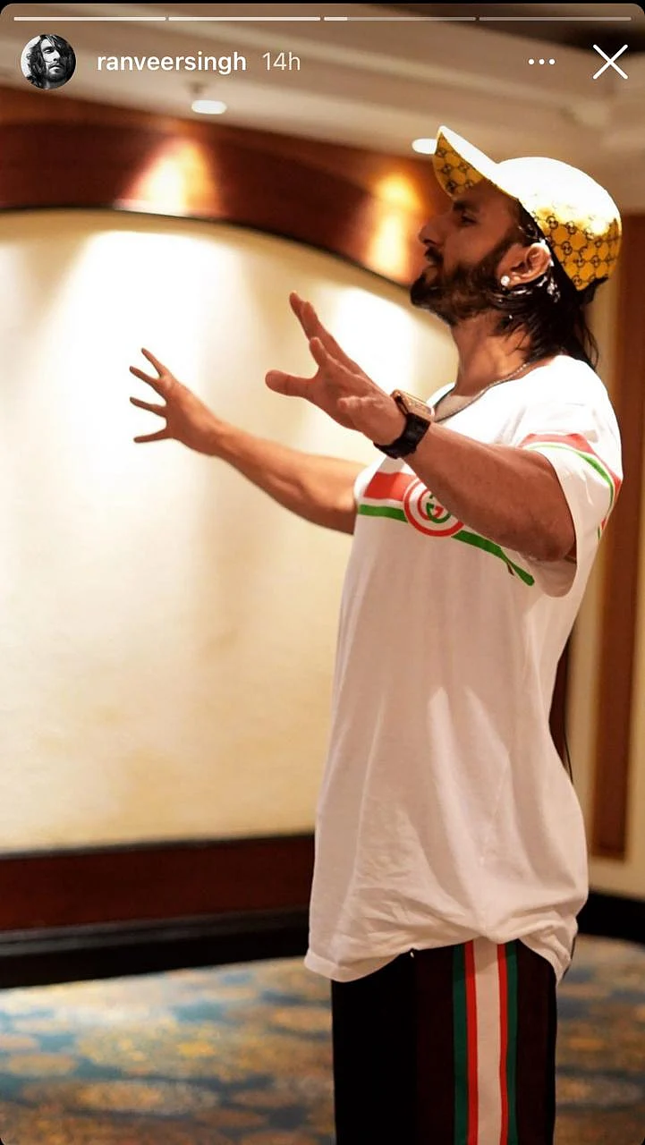 Ranveer gives a sneak peek into his prep as an actor! See pics