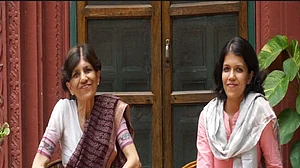 Irfana Majumdar with her mother Nita Kumar