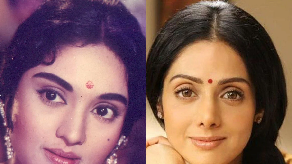Vyjayanthimala (Left) and Sridevi (Right)