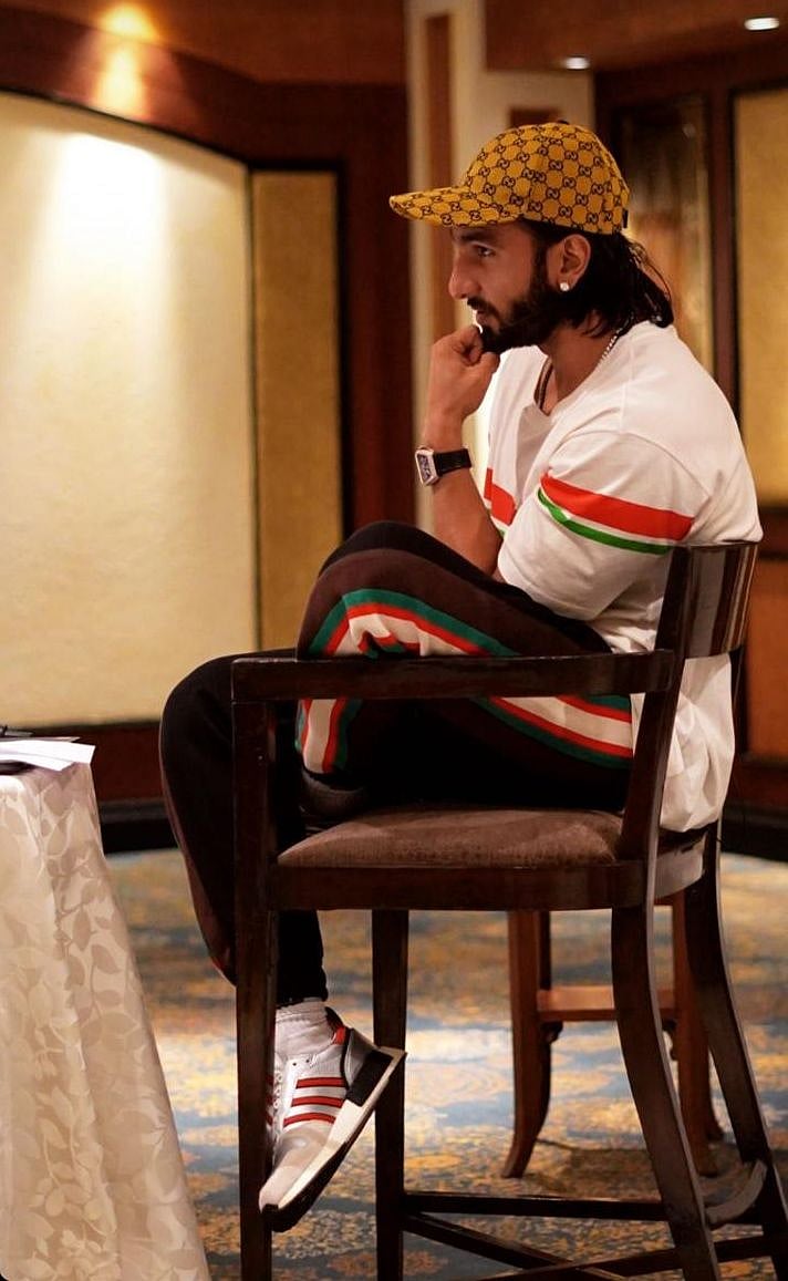 Ranveer gives a sneak peek into his prep as an actor! See pics