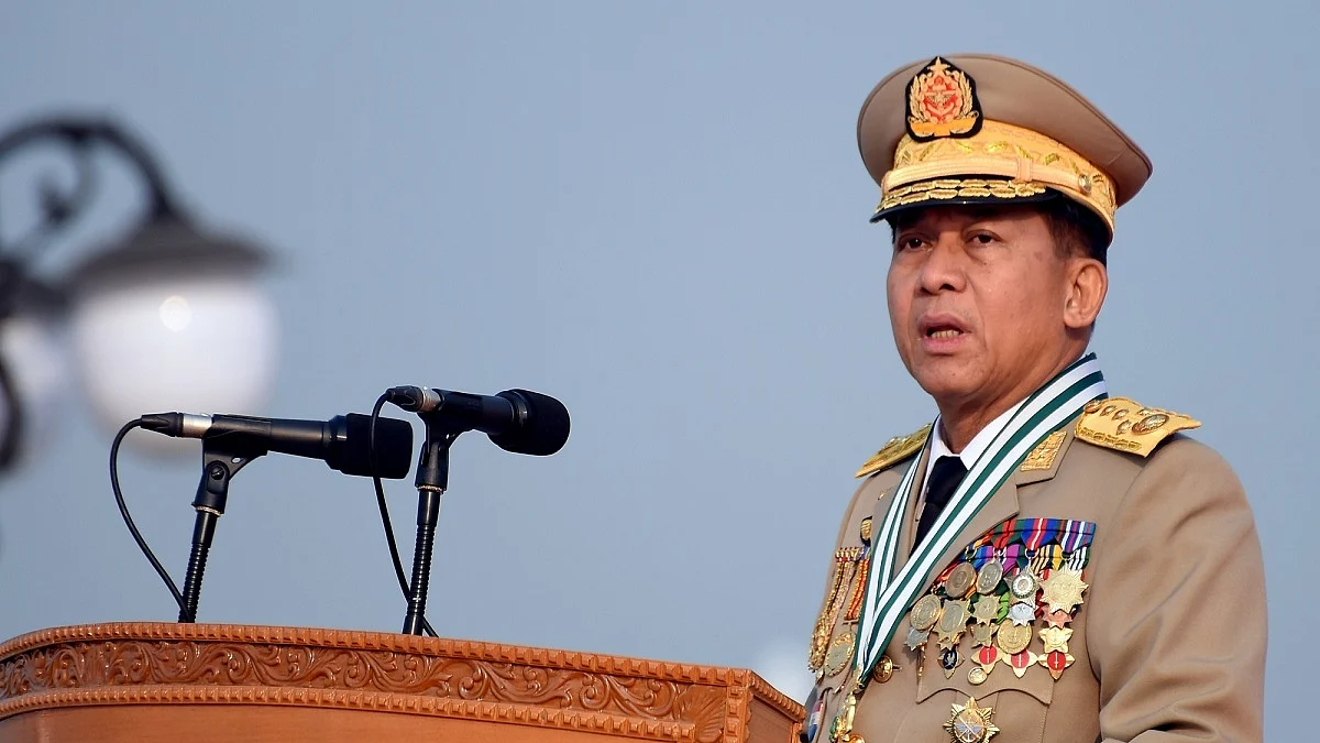 Commander-in-Chief of Defense Services Sen-Gen Min Aung Hlaing
(Photo Courtesy: IANS)