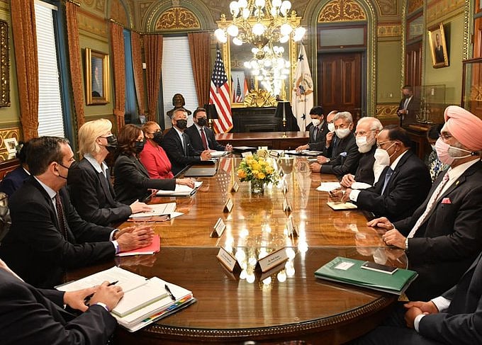 PM Modi meets US Vice President Kamala Harris; discusses bilateral ties, Indo-Pacific