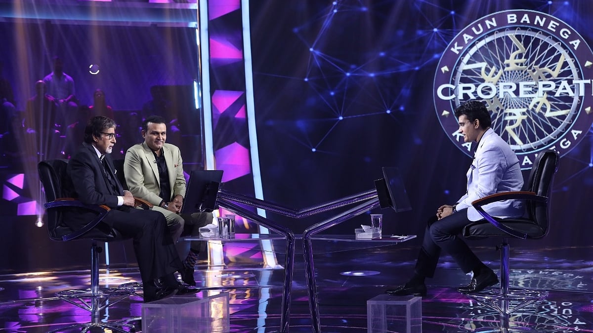 Big B, Virender Sehwag and Sourav Ganguly on KBC