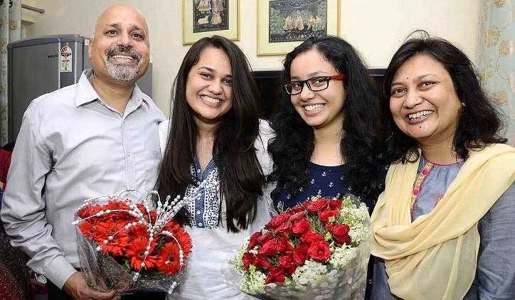 Ria Dabi with her family