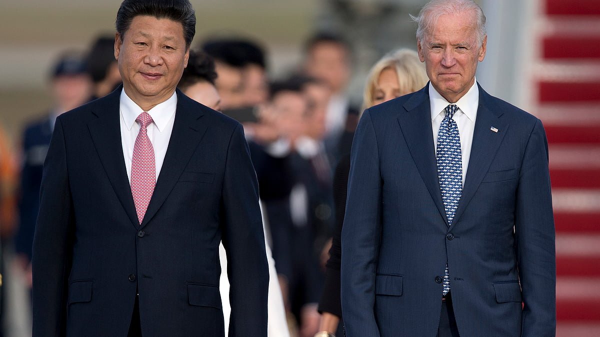 Xi Jinping and Joe Biden