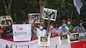 Afghans stage 2nd protest against Pakistan in Delhi