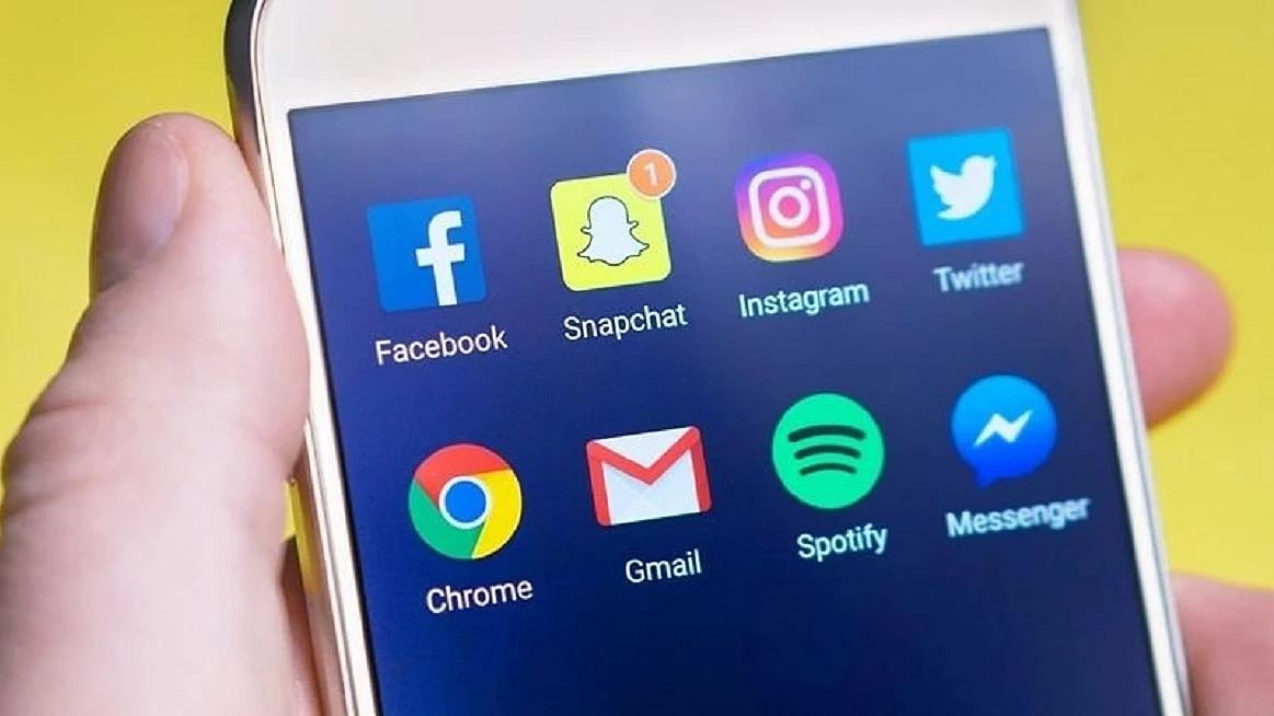 Representative image of smartphone screen showing icons of various social media apps (photo: IANS)