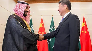 Mohammed Bin Salman and Xi Jinping