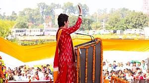 Priyanka rains more promises in UP: 20L jobs to youth, free bus travel for women
