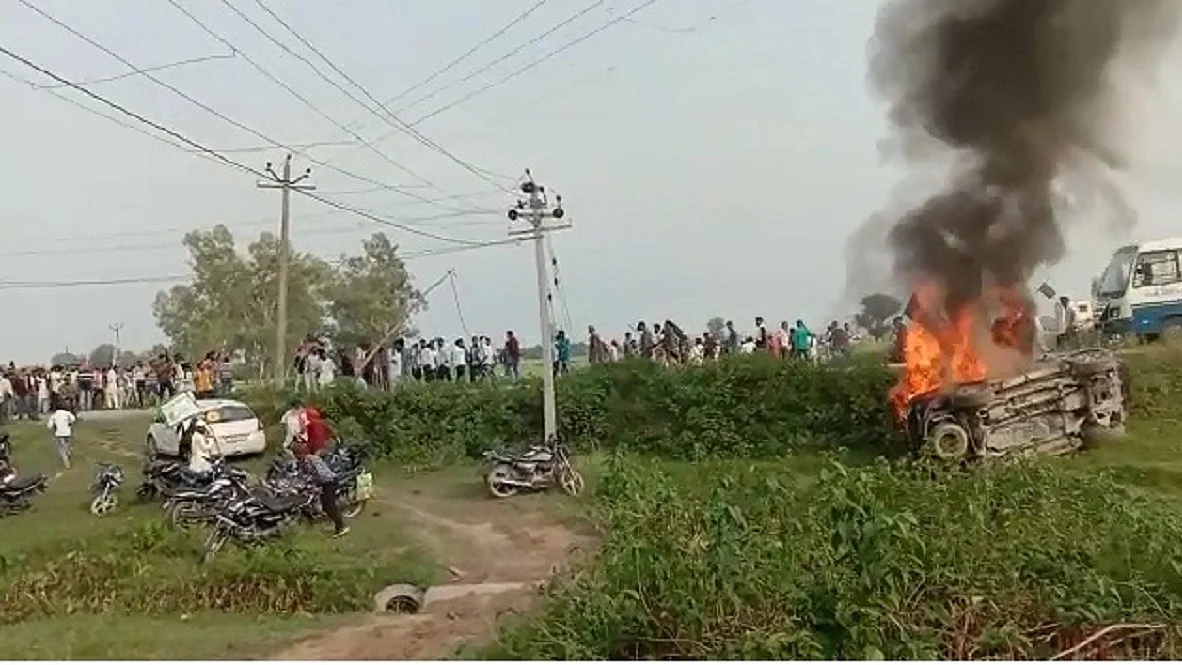 Visuals from Lakhimpur Kheri incident