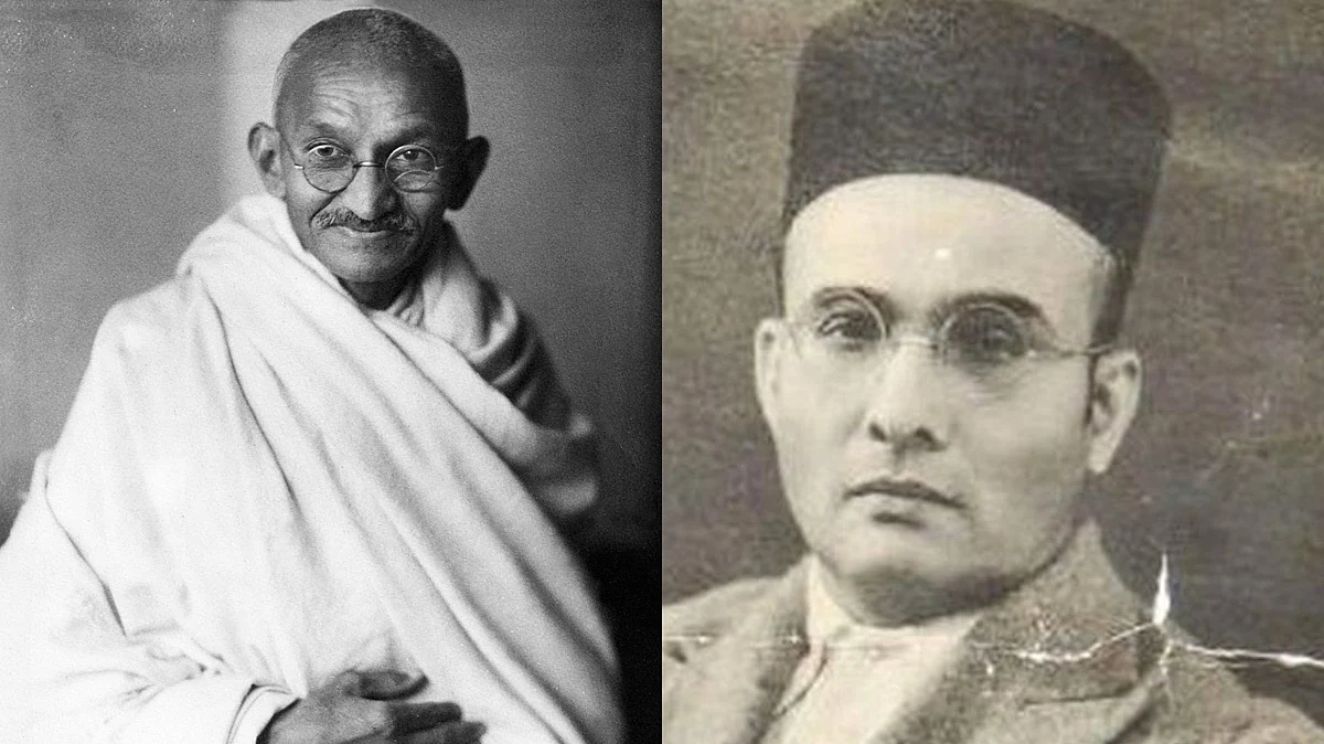 Savarkar, who hated Gandhi and was himself hated by RSS, now needs both