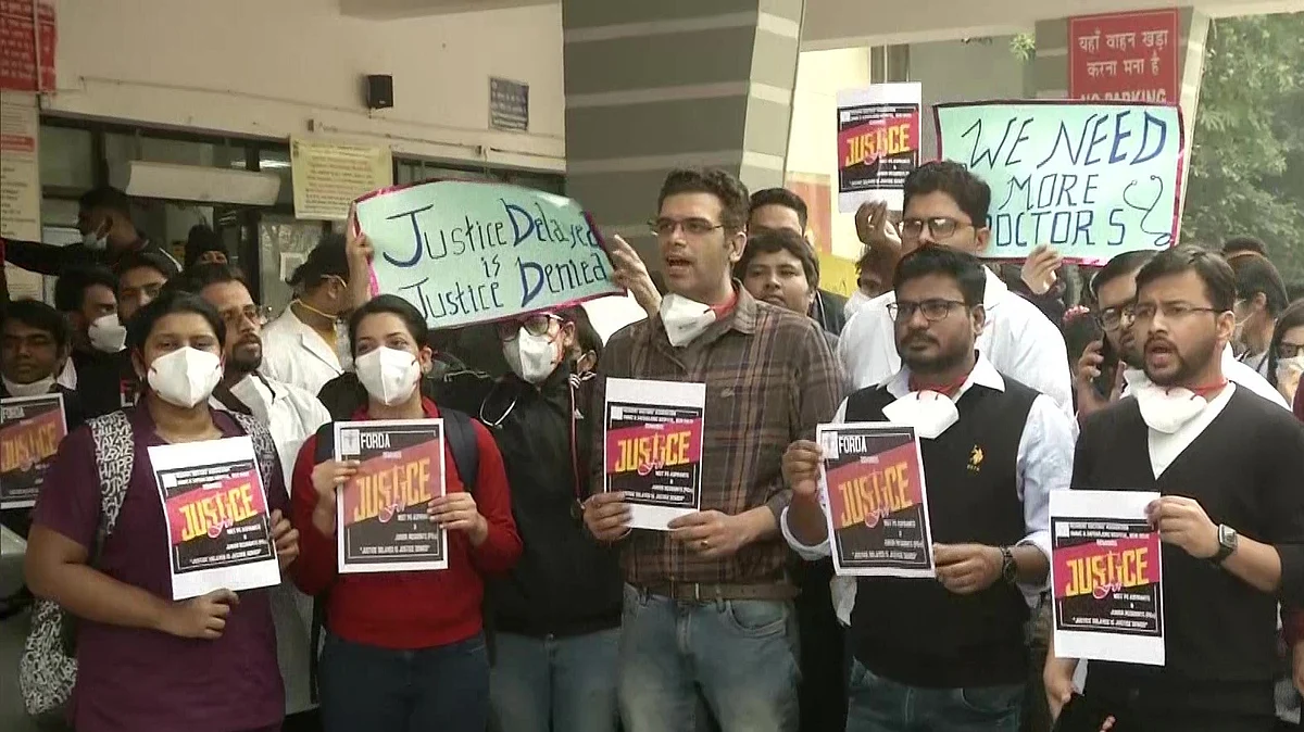 Resident doctors stage protest