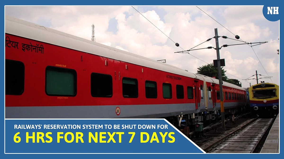 Railways' reservation system to be shut down for 6 hrs for next 7 days; details here