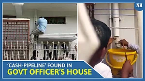 Video: ‘Cash-pipeline’ found in govt officer’s house in Karnataka