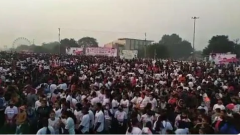 Congress' Mahila Marathon in Jhansi on Sunday, Dec 26