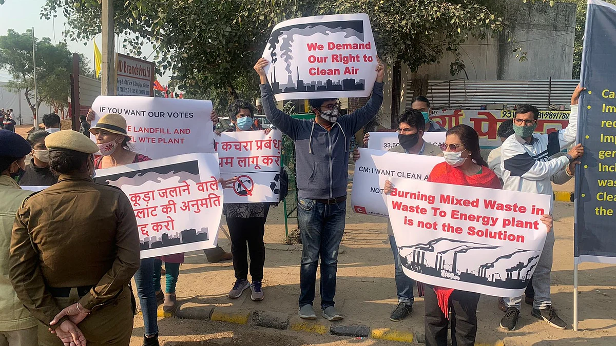Protest against the WTE plant