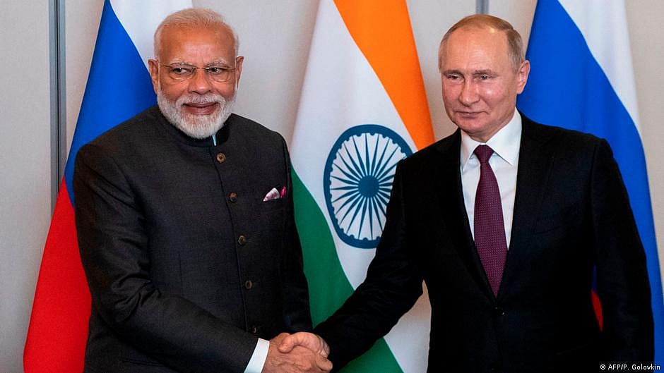 File photo of PM Modi and Vladimir Putin