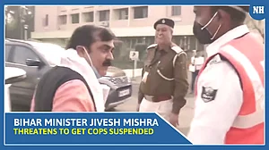Jivesh Mishra threatens to get cops suspended