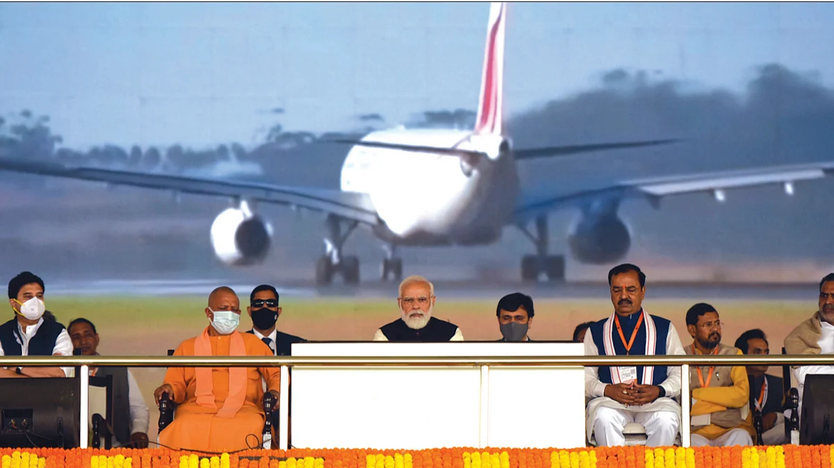 Laying the foundation stone for Jewar Airport