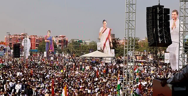 Oust Hindutvawadis from power, bring back 'Hindus', Rahul Gandhi tells Congress rally in Jaipur