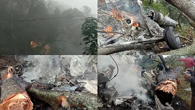 Ambulance carrying remains of crash victims, police van meet with accidents
