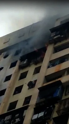 Two dead, 17 injured in major fire in Mumbai high-rise