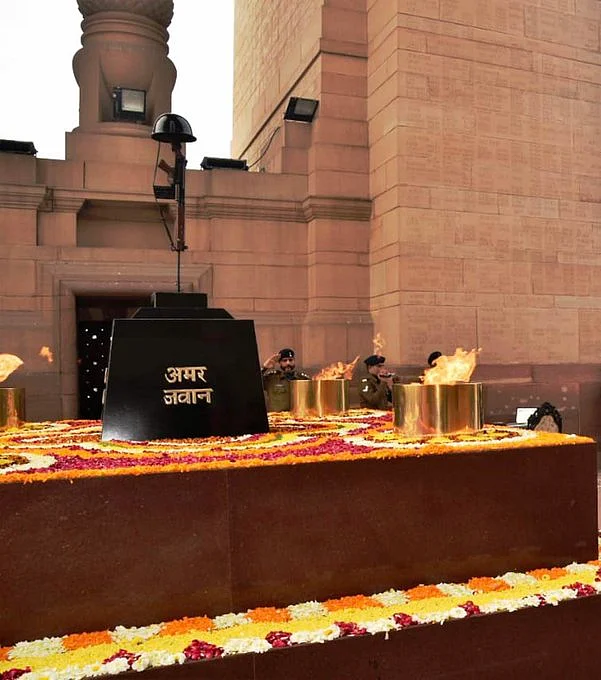 Amar Jawan Jyoti merged with eternal flame at National War Memorial