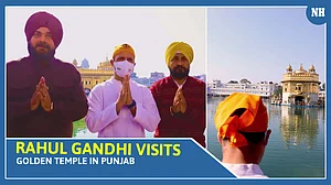 Rahul Gandhi visits Golden Temple in Punjab with Congress poll candidates
