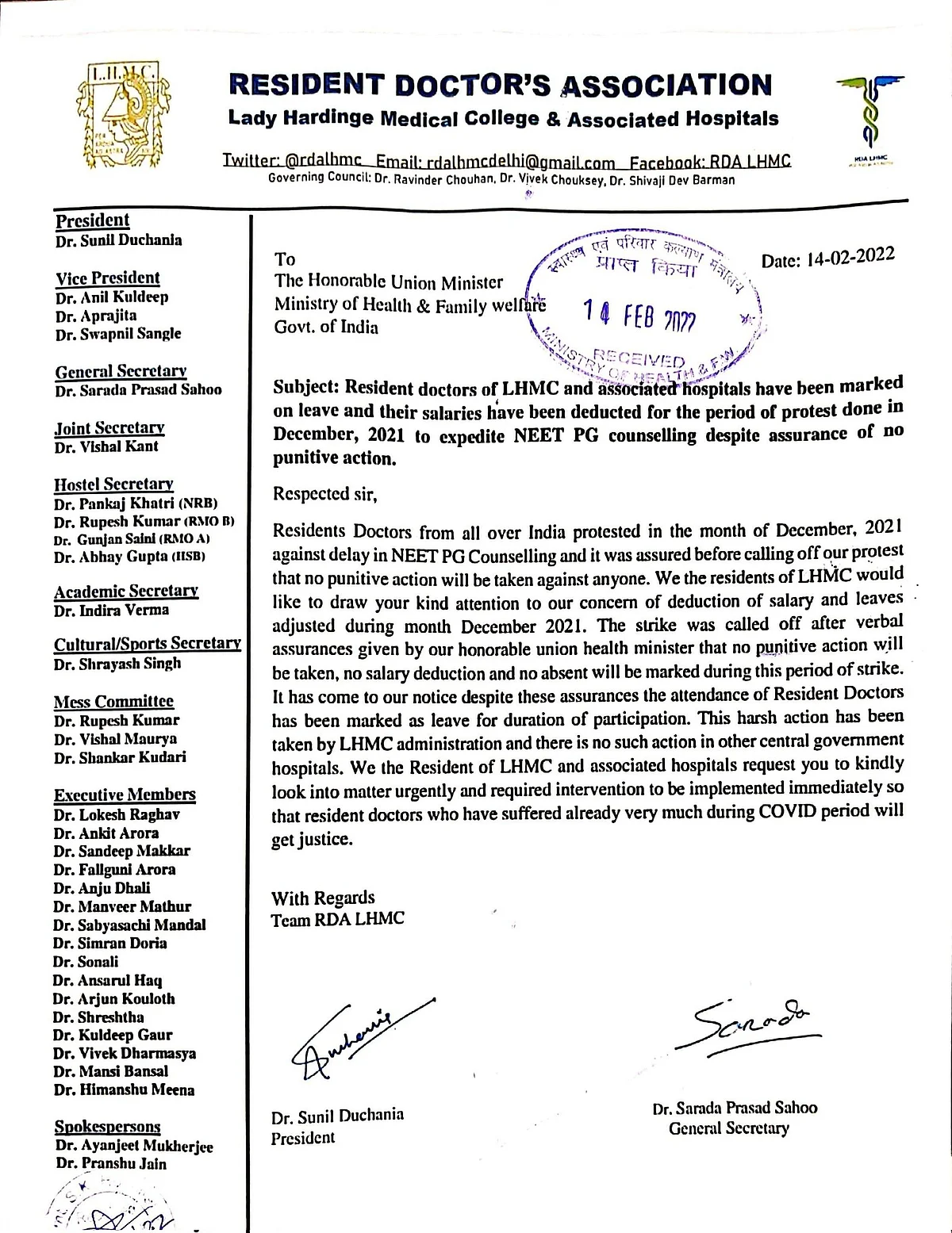 Doctors denied salary for strike period, write to Mandaviya