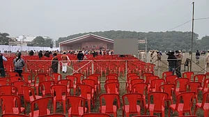 The venue where PM Modi was scheduled to address a rally in UP's Bijnor on Feb 7