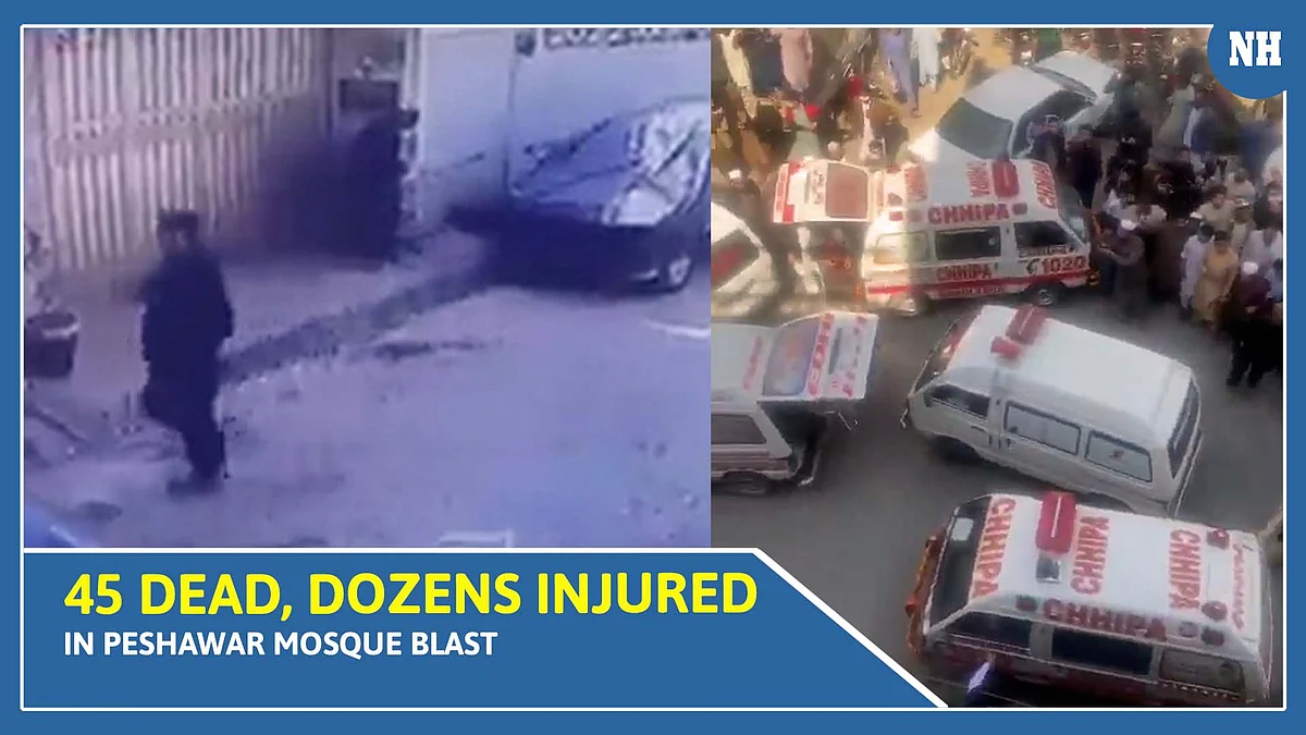 45 dead, dozens injured in Peshawar mosque blast