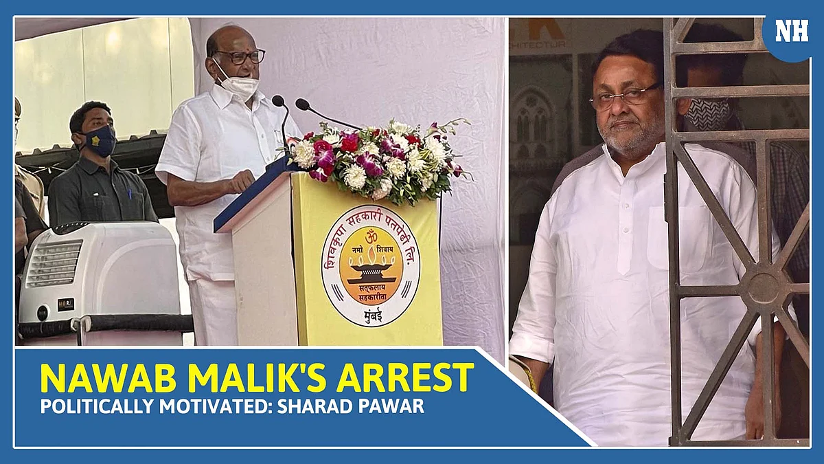Nawab Malik's arrest politically motivated, being linked to Dawood because he's Muslim: Sharad Pawar