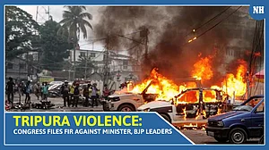 Tripura violence: Congress files FIR against minister, BJP leaders