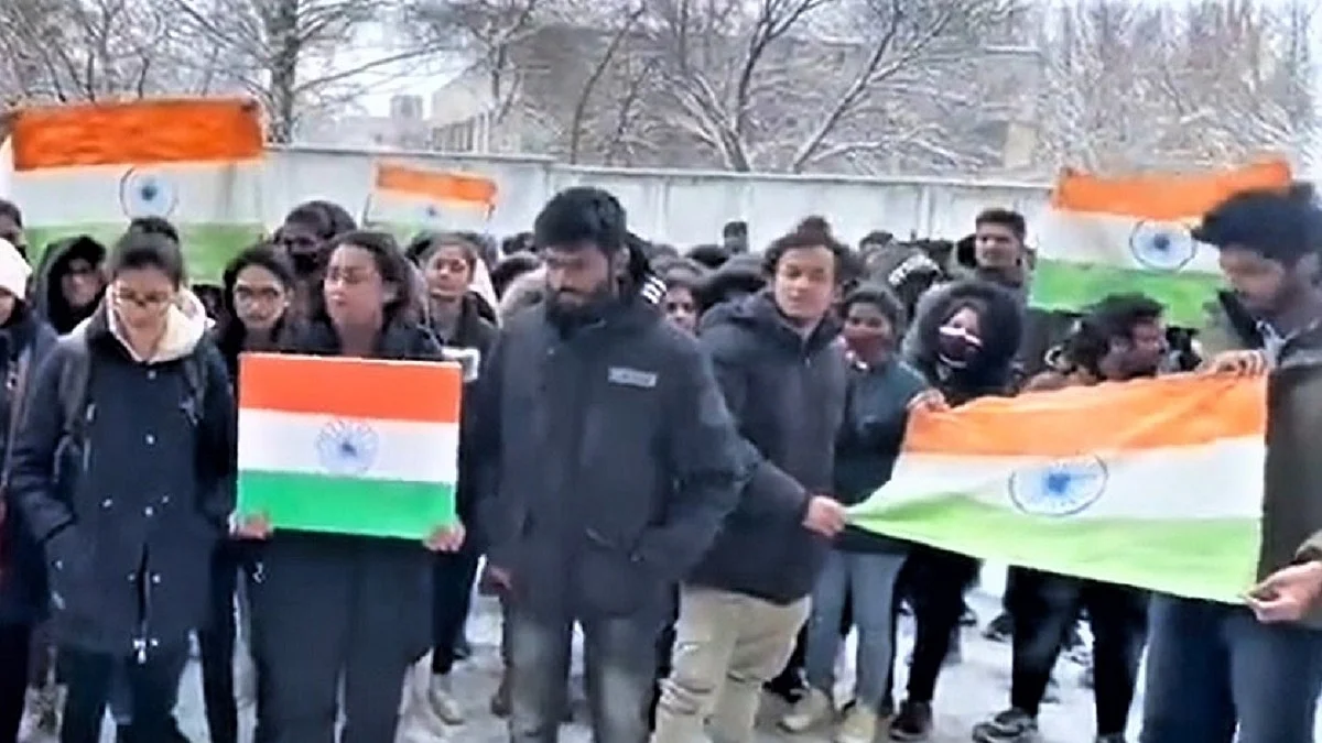Indian students in Ukraine