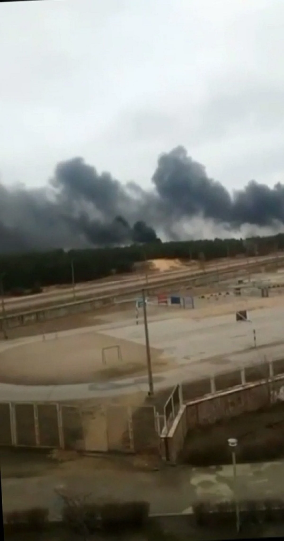 Visuals from the nuclear plant