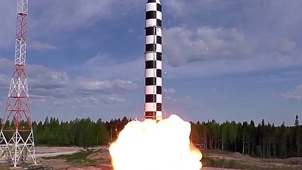 Russia conducts test of nuclear-capable missile which Putin says can hit any target on earth