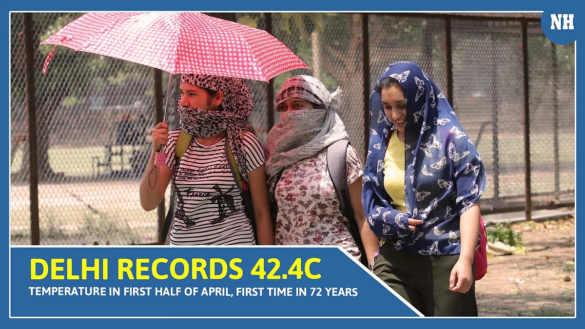 Delhi records 42.4C temperature in first half of April, first time in 72 years