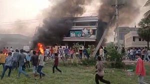 Screengrab from a video of the violence