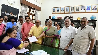 Nirmala Sitharaman files nomination for Rajya Sabha from Karnataka
