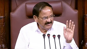 VP Naidu administers oath to 3 newly-elected AAP MPs