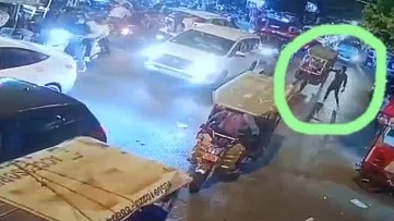 CCTV footage shows armed assailants opening fire in Delhi