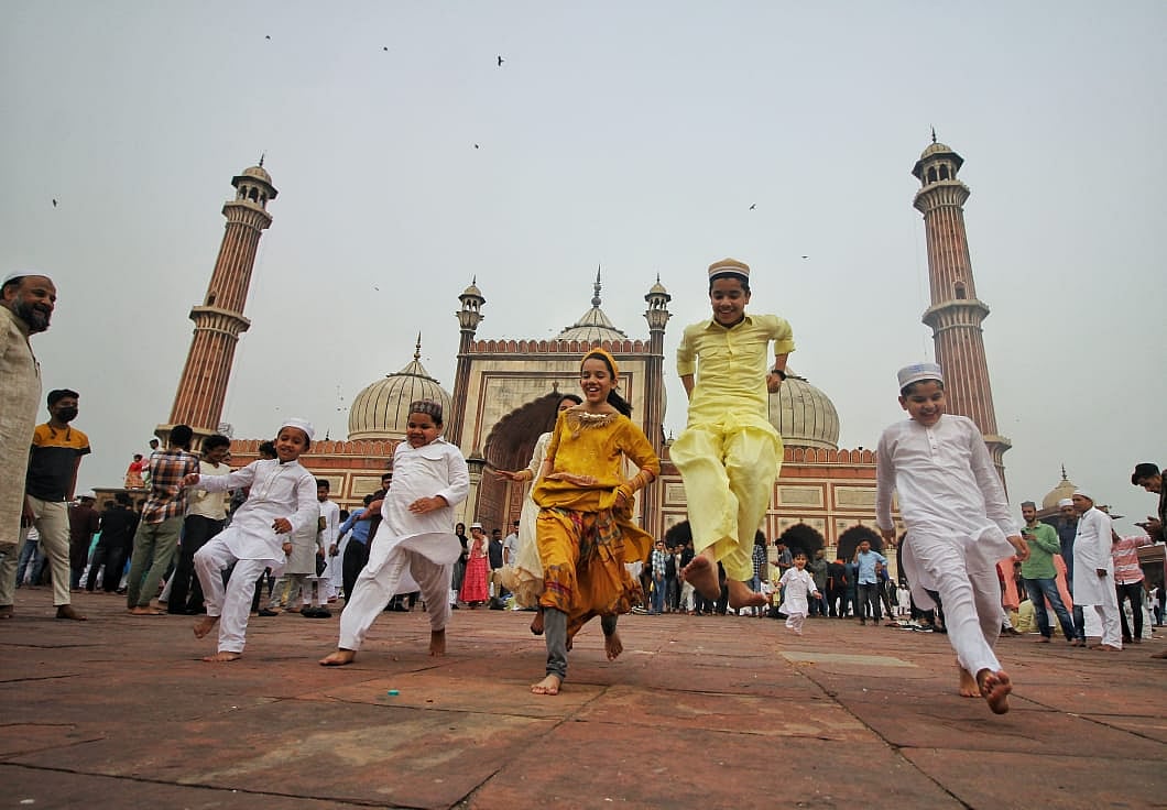 In Pictures: Different shades of Eid celebrations at Jama Masjid, Delhi