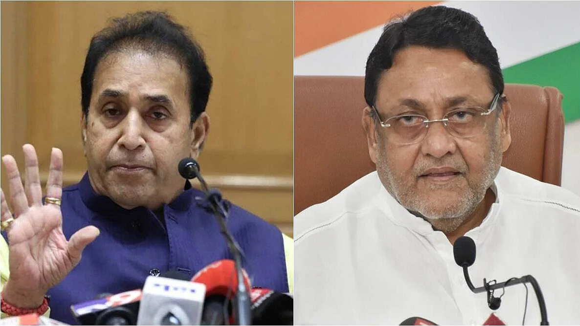 NCP leaders Anil Deshmukh (left), Nawab Malik (right)