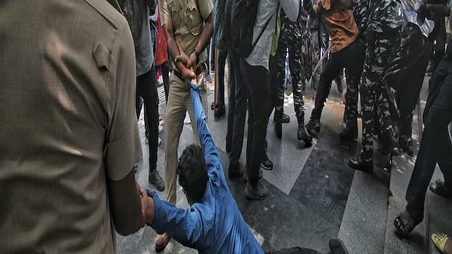 Protests in Delhi (NH Photo by Vipin)