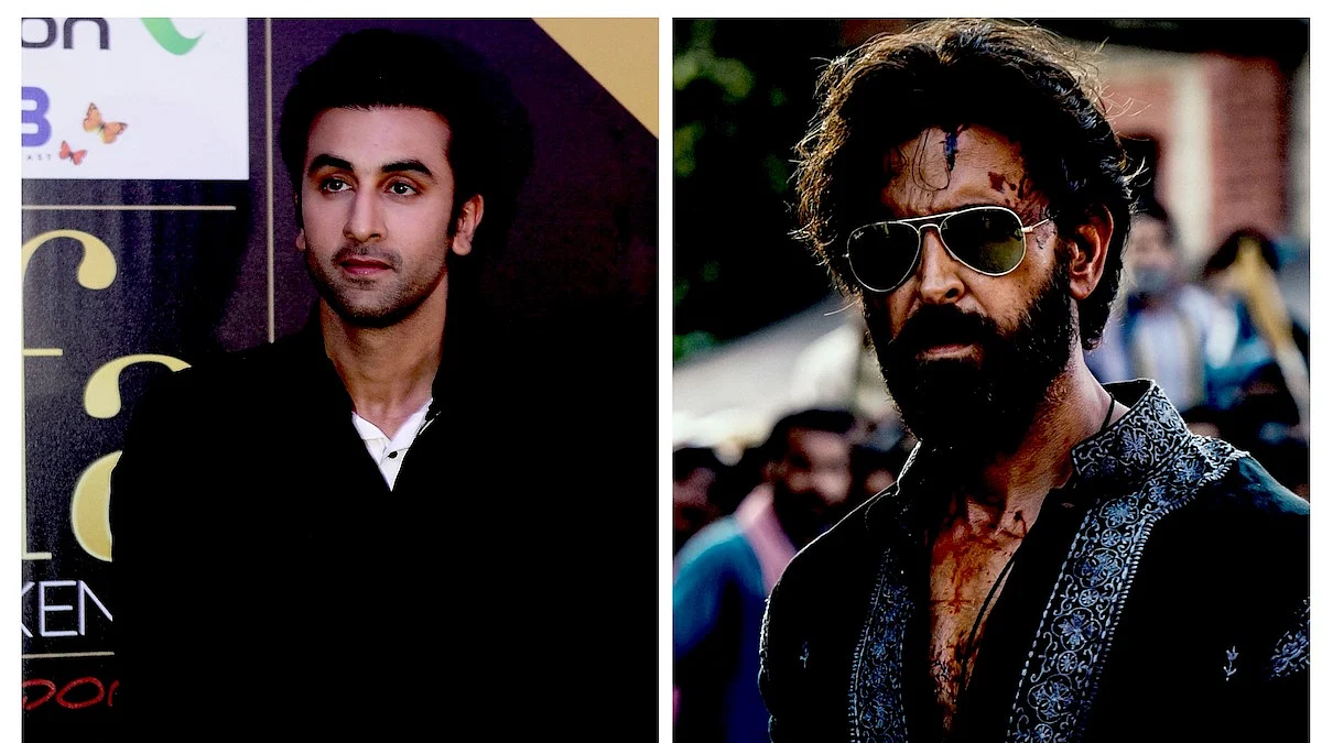 Ranbir Kapoor (left); Hrithik Roshan (right)