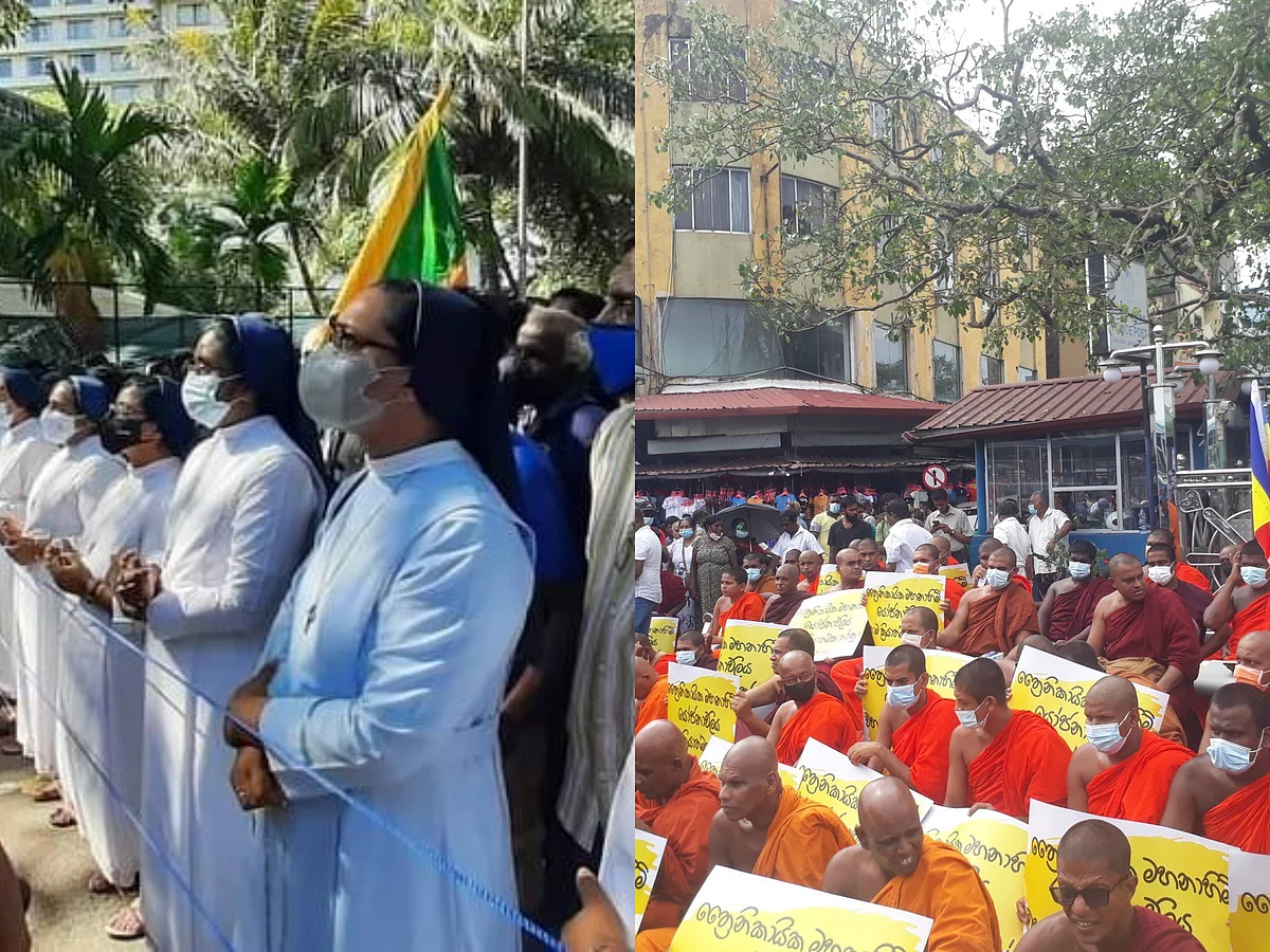 Clergy in ‘bankrupt’ Sri Lanka call for President and PM to resign