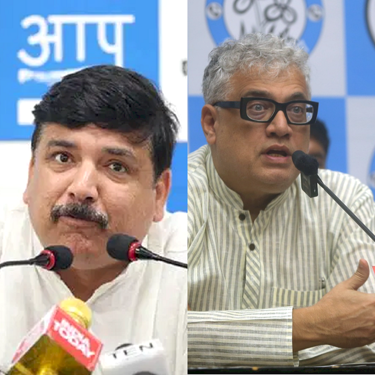 TMC's Derek O'Brien, AAP's Sanjay Singh spent night at Parliament protest site